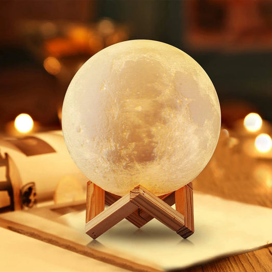 Moon Lamp LED Night Light with Stand