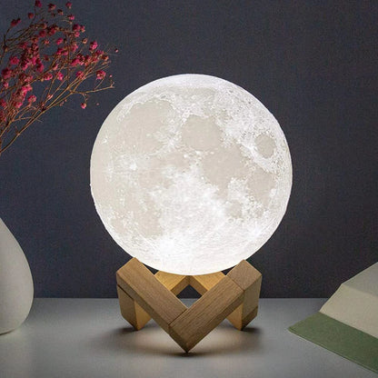 Moon Lamp LED Night Light with Stand