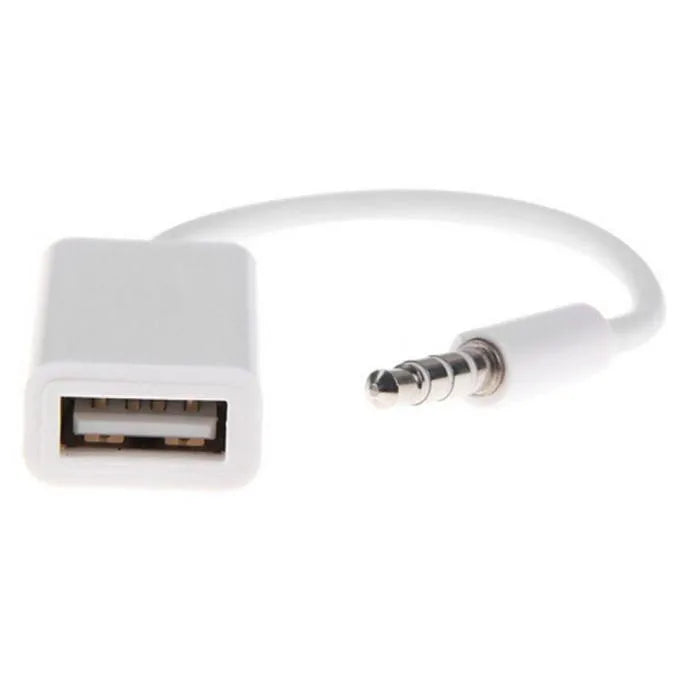 3.5mm AUX to USB Female Converter Cable for Car Audio