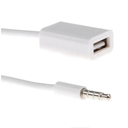 3.5mm AUX to USB Female Converter Cable for Car Audio