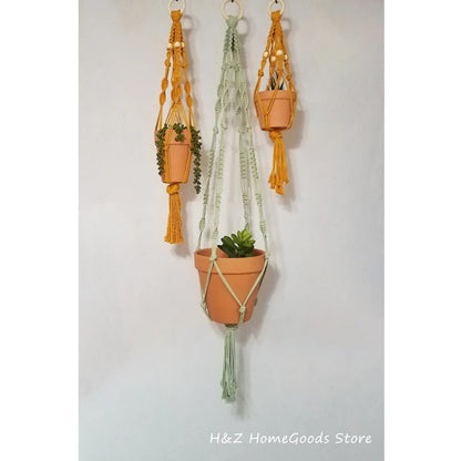 Extra Long Boho Macrame Plant Hanger Decor