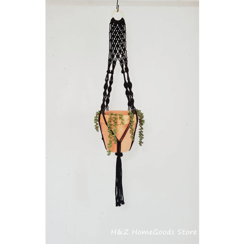 Extra Long Boho Macrame Plant Hanger Decor