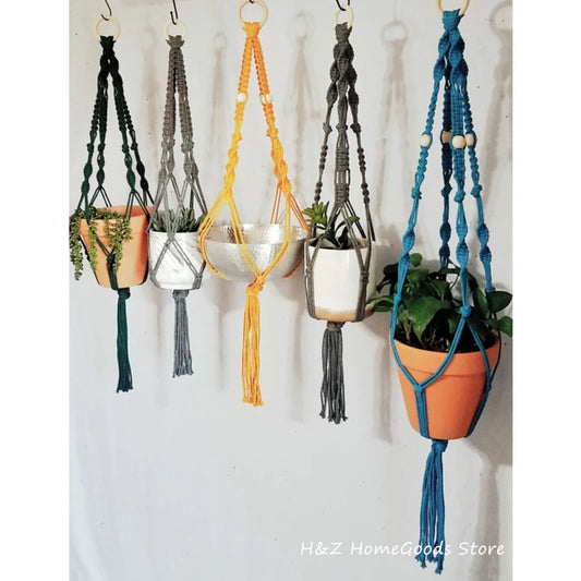 Extra Long Boho Macrame Plant Hanger Decor