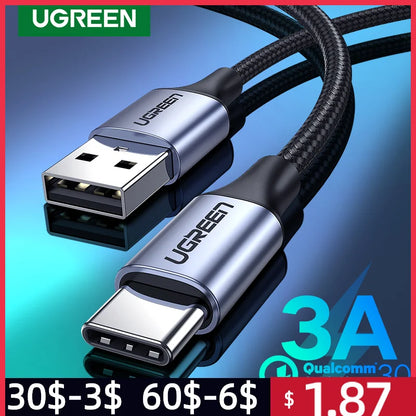 UGREEN 3A USB Type C Fast Charging Cable