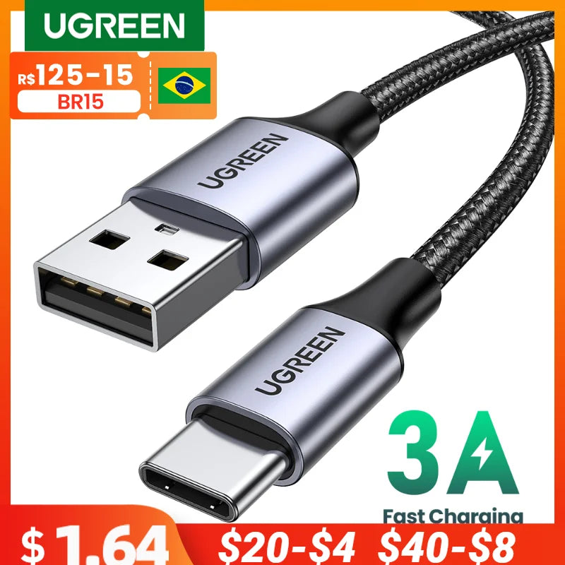 UGREEN 3A USB Type C Fast Charging Cable