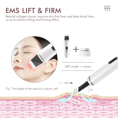 Ultrasonic Skin Scrubber Blackhead Remover Tool